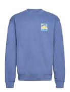 Geo Back Print Sweatshirt Tops Sweatshirts & Hoodies Sweatshirts Blue ...