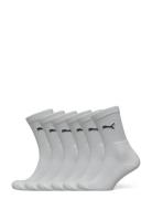 Puma Unisex Crew Sock 6P Ecom Lingerie Socks Regular Socks White PUMA
