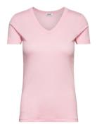 T-Shirts Tops T-shirts & Tops Short-sleeved Pink Esprit Casual