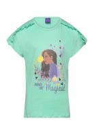Short-Sleeved T-Shirt Tops T-Kortærmet Skjorte Green Princesses