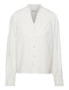 Janellekb Blouse Tops Blouses Long-sleeved White Karen By Simonsen
