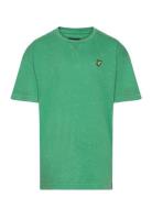 Acid Wash Over D Tee Tops T-Kortærmet Skjorte Green Lyle & Scott Junio...