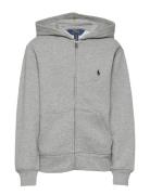 Cotton-Blend-Fleece Hoodie Tops Sweatshirts & Hoodies Hoodies Grey Ral...