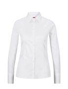 The Fitted Shirt Tops Shirts Long-sleeved White HUGO