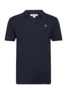 Uspa Polo Corwin Men Tops Polos Short-sleeved Navy U.S. Polo Assn.