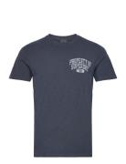 Athletic College Graphic Tee Tops T-Kortærmet Skjorte Navy Superdry