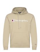 Hooded Sweatshirt Sport Sweatshirts & Hoodies Hoodies Beige Champion