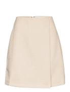 Eden Skirt Kort Nederdel Cream Malina