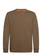 Westart Tops Sweatshirts & Hoodies Sweatshirts Khaki Green BOSS