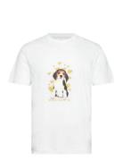 Ace Cute Doggy T-Shirt Tops T-Kortærmet Skjorte White Double A By Wood...