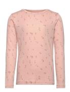 Aura - Nightwear Tops T-shirts Long-sleeved T-Skjorte Pink Hust & Clai...