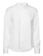 Mschsandeline Maluca Shirt Tops Shirts Long-sleeved White MSCH Copenha...