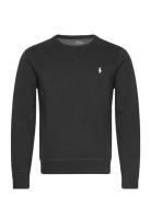 Double-Knit Sweatshirt Tops Sweatshirts & Hoodies Sweatshirts Black Po...