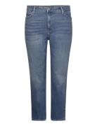 High-Rise Straight Ankle Jean Bottoms Jeans Straight-regular Blue Laur...