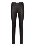 Slfsylvia Mw Stretch Leather Leggin Noos Bottoms Trousers Leather Legg...