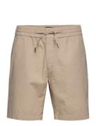 Barcelona Cotton / Linen Shorts Bottoms Shorts Chinos Shorts Beige Cle...