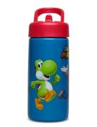 Super Mario Sipper Water Bottle Home Meal Time Blue Super Mario