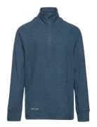 Lopez Melange Midlayer Sport Sweatshirts & Hoodies Sweatshirts Blue Zi...