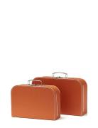 Suitcase Paper 2-Set Rust Home Kids Decor Storage Storage Boxes Red Ki...