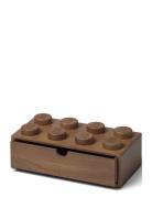 Lego Wooden Desk Drawer 8 Home Kids Decor Storage Storage Boxes Brown ...