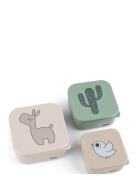 Snack Box Set 3 Pcs Lalee Sand Mix Home Meal Time Lunch Boxes Multi/pa...