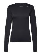 Jacquard Long Sleeve Sport T-shirts & Tops Long-sleeved Black Röhnisch