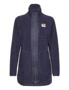 Sanne Pile Jacket Sport Sweatshirts & Hoodies Fleeces & Midlayers Navy...