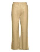 Jared - Lamb Think Bottoms Trousers Leather Leggings-Bukser Beige Day ...