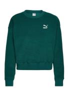 Classics Fleece Crew Sport Sweatshirts & Hoodies Sweatshirts Green PUM...