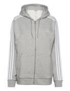 W 3S Fl Fz Hd Tops Sweatshirts & Hoodies Hoodies Grey Adidas Sportswea...