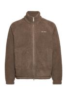 Ren Zipper Jacket Tops Sweatshirts & Hoodies Fleeces & Midlayers Brown...