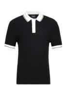 Anf Mens Sweaters Tops Knitwear Short Sleeve Knitted Polos Navy Abercr...