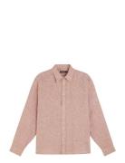 Linen Melange Ls Reg Shirt Designers Shirts Casual Beige J. Lindeberg