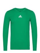 Team Base Tee Sport T-Langærmet Skjorte Green Adidas Performance