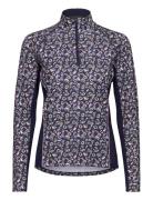 Floral Quarter-Zip Pullover Sport Sweatshirts & Hoodies Sweatshirts Bl...