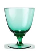 Flow Glas På Fod 35 Cl Emerald Green Home Tableware Glass Wine Glass W...