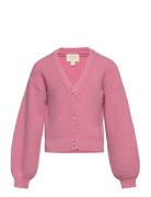 Cardigan Knit Tops Knitwear Cardigans Pink Creamie