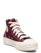 Chuck Taylor All Star Lift Sport Sneakers High-top Sneakers Burgundy C...