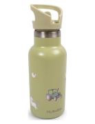 Stainless Steel Water Bottle - Magic Farm Home Meal Time Green Filibab...