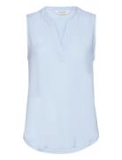 Andiapw To Tops Blouses Sleeveless Blue Part Two