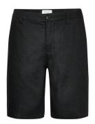 Cfpandrup 100% Linen Shorts Bottoms Shorts Casual Black Casual Friday