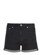 Mid Rise Short Bottoms Shorts Denim Shorts Black Calvin Klein Jeans