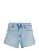 Mid Rise Short Bottoms Shorts Denim Shorts Blue Calvin Klein Jeans