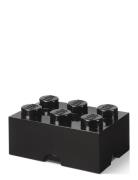 Lego Storage Brick 6 Home Kids Decor Storage Storage Boxes Black LEGO ...