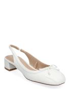 Sling Back Ballerina Shoes Heels Pumps Sling Backs White Mango
