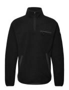 Yoke Halfzip Sport Sweatshirts & Hoodies Fleeces & Midlayers Black Ten...