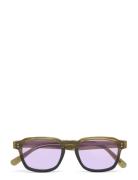 Luce Phased Accessories Sunglasses D-frame- Wayfarer Sunglasses Yellow...