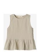 Ciao Top Tops T-shirts Sleeveless Beige Fliink