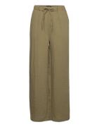 Slcamile Pants Bottoms Trousers Wide Leg Khaki Green Soaked In Luxury
