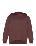 Wa-Sabina Tops Sweatshirts & Hoodies Hoodies Brown Wasabiconcept